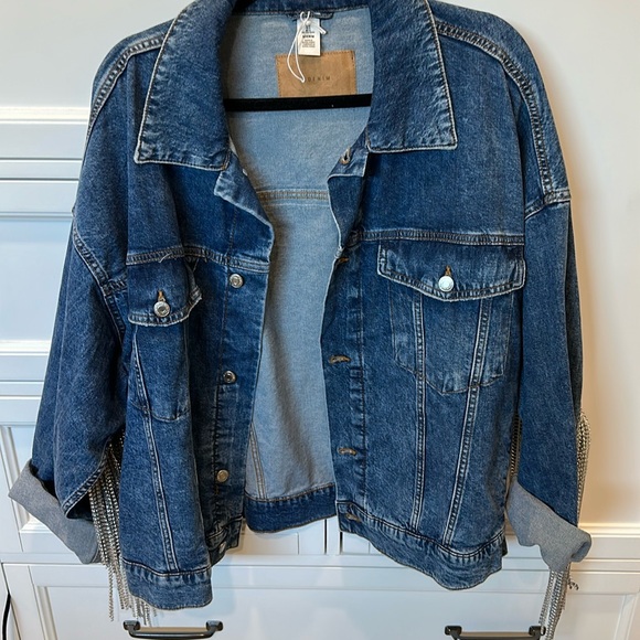 Diamond fringe Jean jacket - Picture 2 of 8